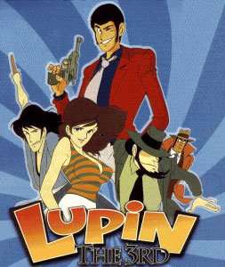 Lupin III e os demais personagens do anime