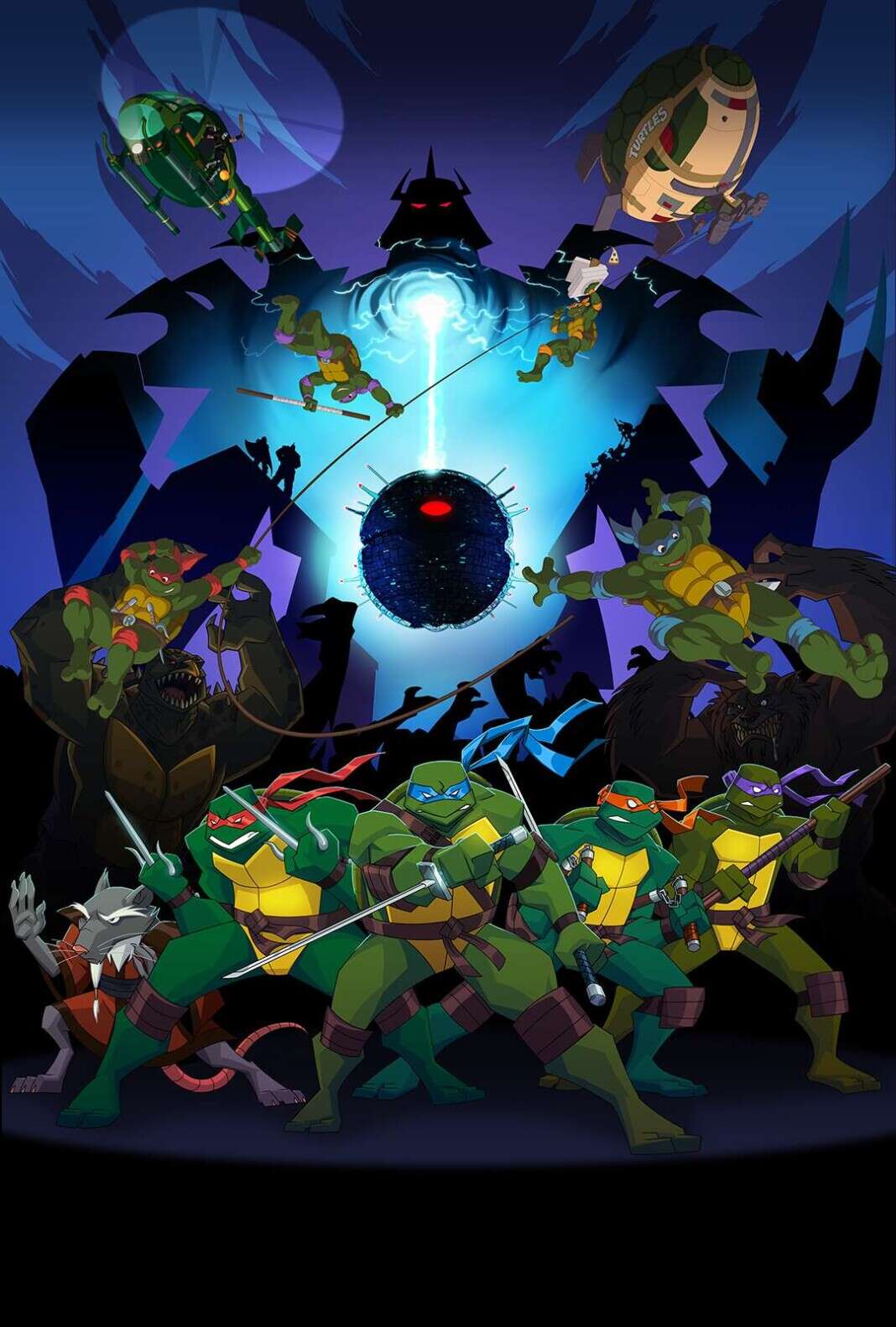 Personagens na imagem promocional de Turtles Forever