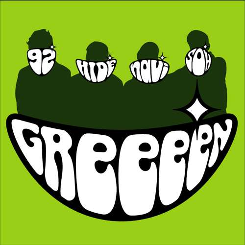Ilustração com o logotipo da banda GReeeeN