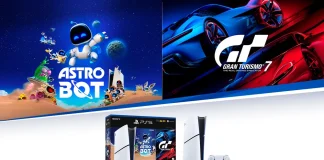 PlayStation 5 Slim com Astro Bot e Gran Turismo 7 chega ao Brasil em pack exclusivo com leitor de disco