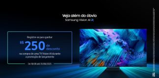 Samsung inicia pré-registro das TVs Vision AI 2025 com desconto exclusivo