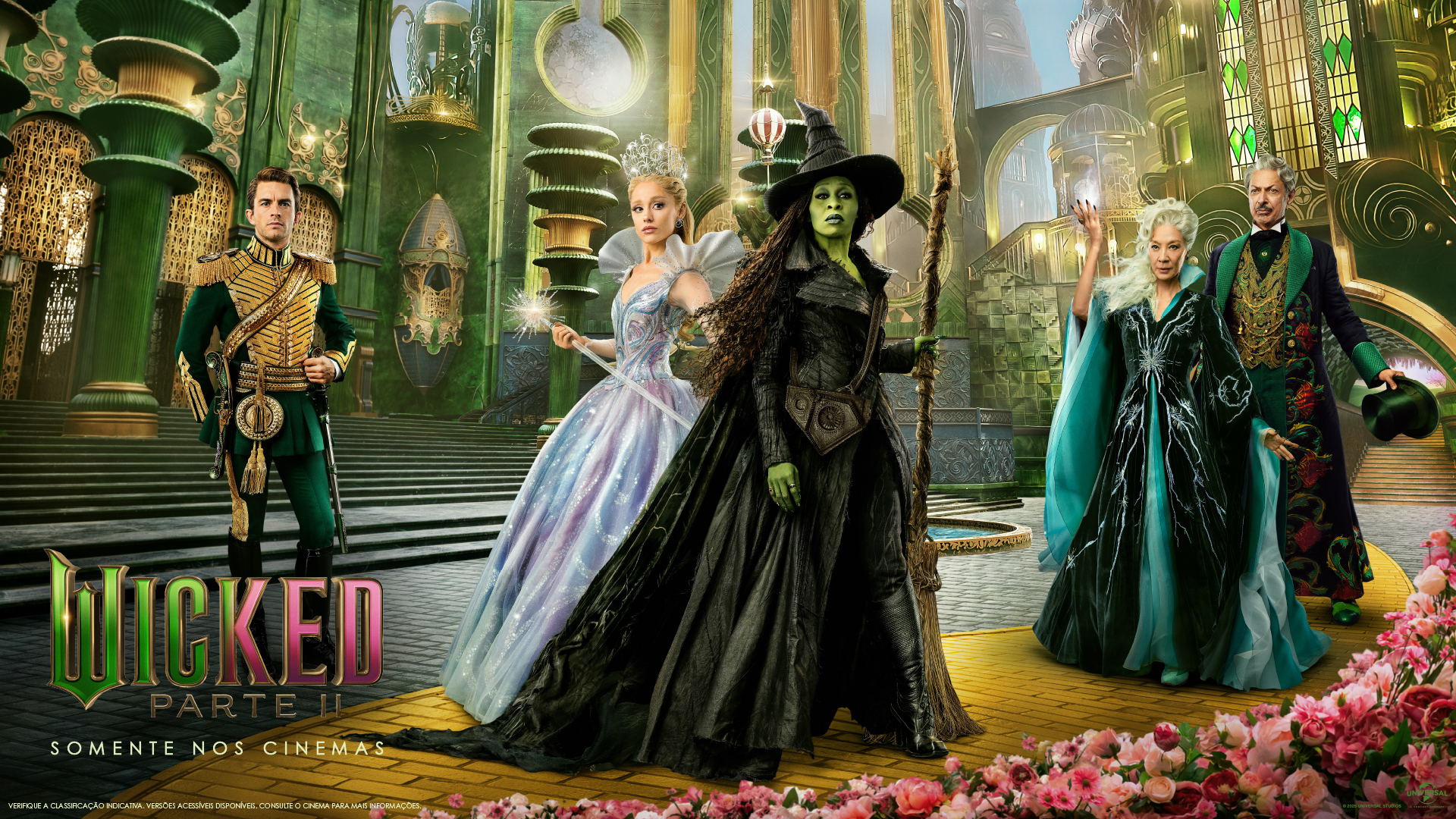 “Wicked: Parte II” ganha novas artes e promete encerrar a saga das Bruxas de Oz nos cinemas