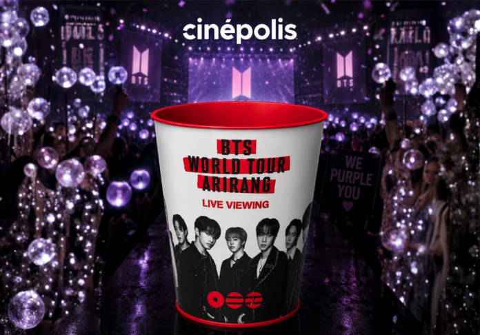 Cinépolis lança balde colecionável do BTS