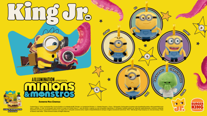 Burger King® em parceria ligada ao novo filme, Minions & Monstros