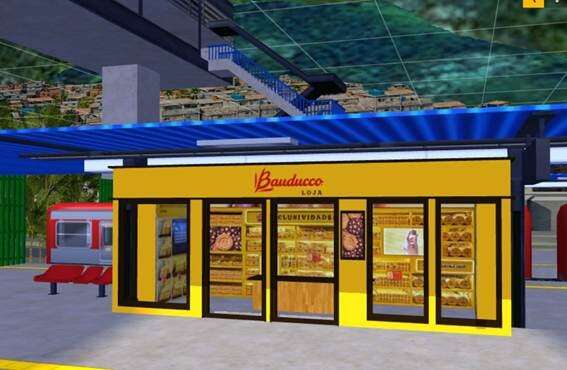 Créditos- Garena:Divulgação - Bauducco® Loja no lobby do mapa “BRzin na Quebrada”, em Free Fire