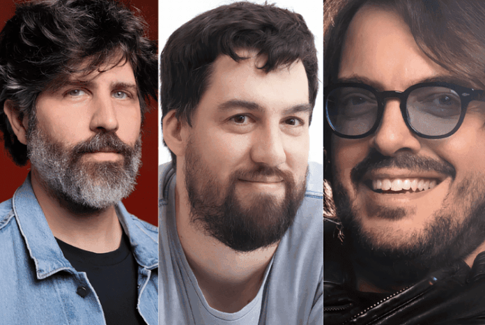 Da esquerda para direita- Iván Fund, Martín Felipe Castagnet, Rodrigo Teixeira