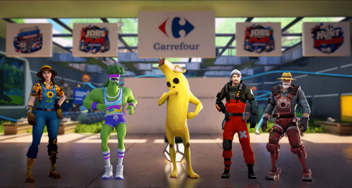 Carrefour cria experiência imersiva e leva profissões do varejo para novo mapa no Fortnite
