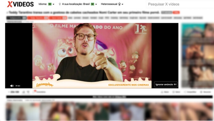 Fábio Porchat divulga filme no XVídeos
