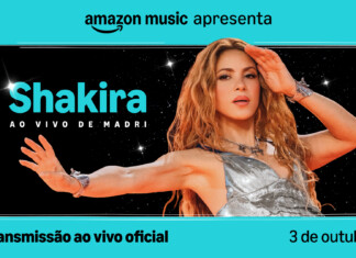 Shakira terá show transmitido ao vivo pelo Prime Video e Amazon Music