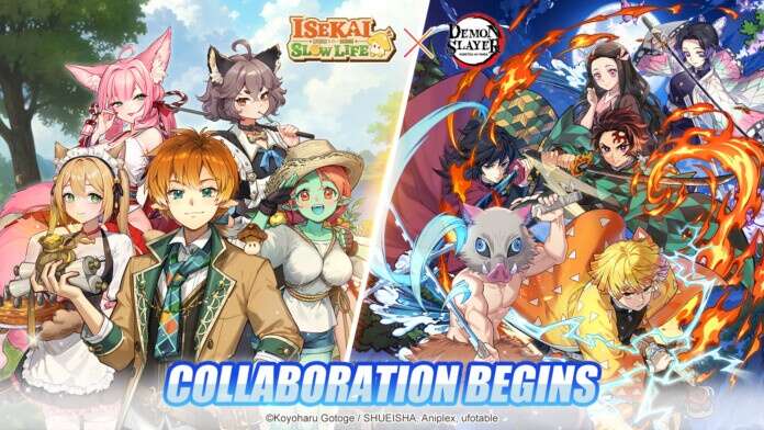 Isekai Slow Life e Demon Slayer Kimetsu no Yaiba