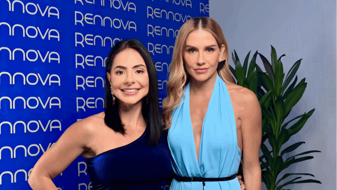 Lígia Vargas e Deborah Secco no Rennova Summer Summit na manhã desta quinta 2