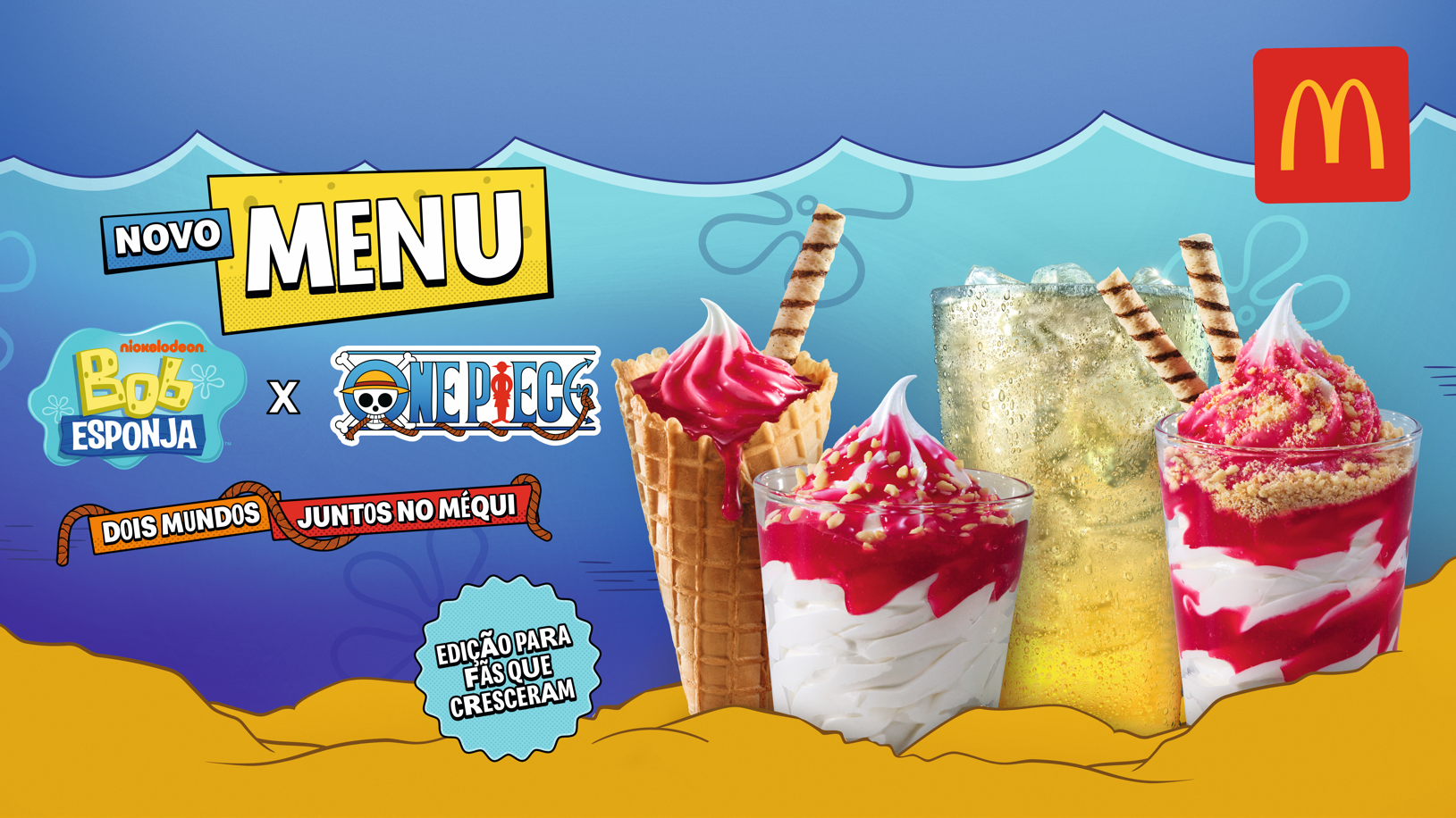 Bob Esponja vira Luffy em collab de One Piece com McDonald's - JWave